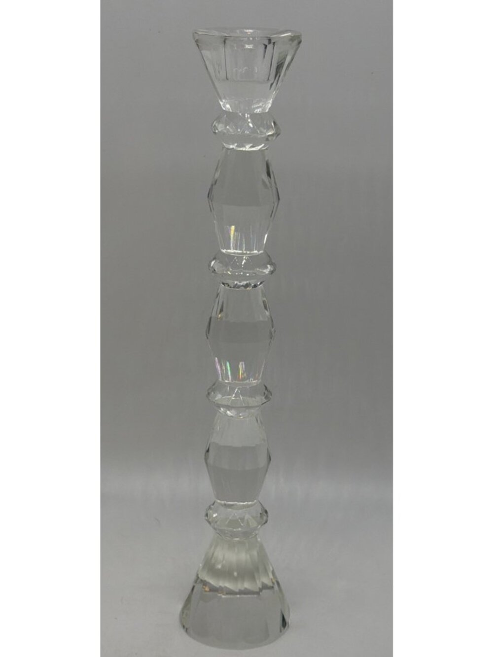 Designs Of Ireland Crystal WOW Faceted Geometric Candle Holder Shannon Godinger